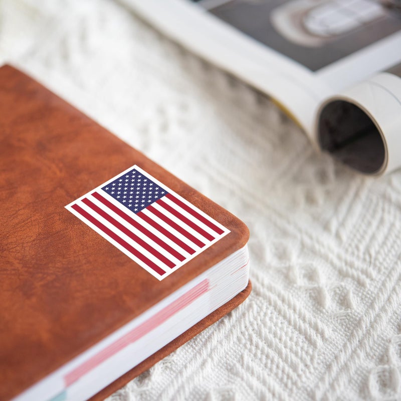 Fundraising For A Cause American Flag Shaped Stickers â€“ Large Patriotic USA Flag Decals for Parades, Events & Military Support (1 Roll-250) - Decorative Sticker - Not for mailing - Image 3